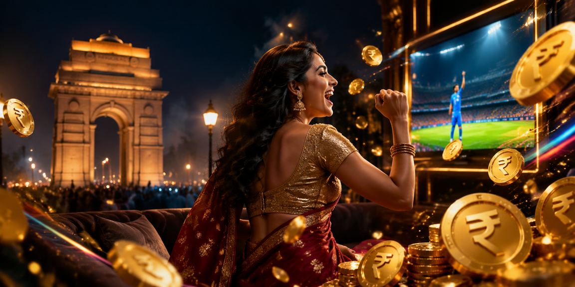 Cricket bettor using mobile app near India Gate in Delhi